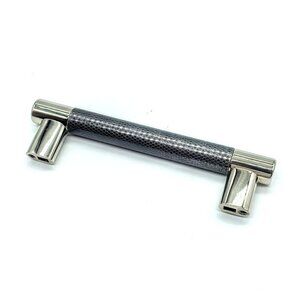 Amerock 5 1/16" C-to-C Polished Nickel Gunmetal Bar Cabinet Pull